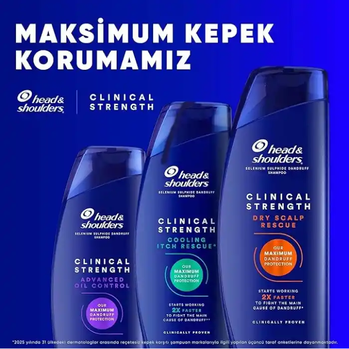 Head & Shoulders Clinical Strength Dry Scalp Rescue Kuru Saç Derisine Özel Şampuan 400 ml