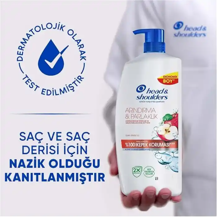 Head & Shoulders Arındırma ve Parlaklık Kepeğe Karşı Etkili Şampuan 800ml
