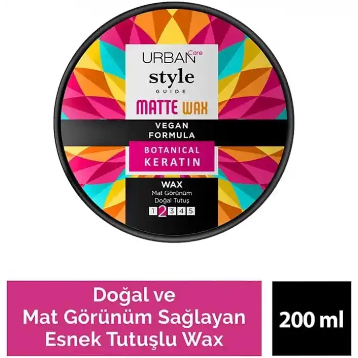 URBAN Care Style Guide Doğal ve Mat Görünüm Sağlayan Esnek Tutuşlu Wax 100 ml- Vegan