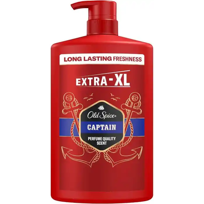 Old Spice Captain Erkekler için Duş Jeli ve Şampuan 1000 ml Ekstra-XL