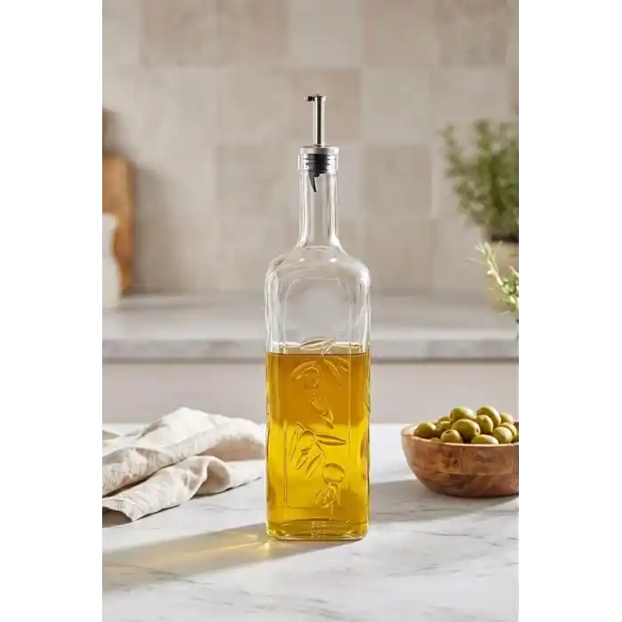 Paşabahçe Paşabahçe Homemade Metal Tıpalı Yağlık & Sirkelik, Şeffaf, 1 Litre