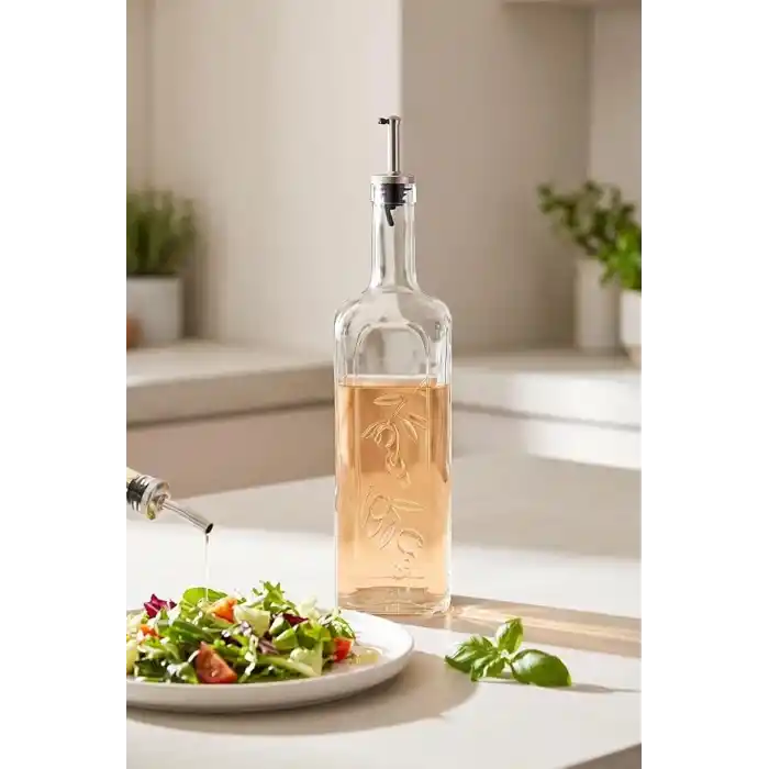 Paşabahçe Paşabahçe Homemade Metal Tıpalı Yağlık & Sirkelik, Şeffaf, 1 Litre