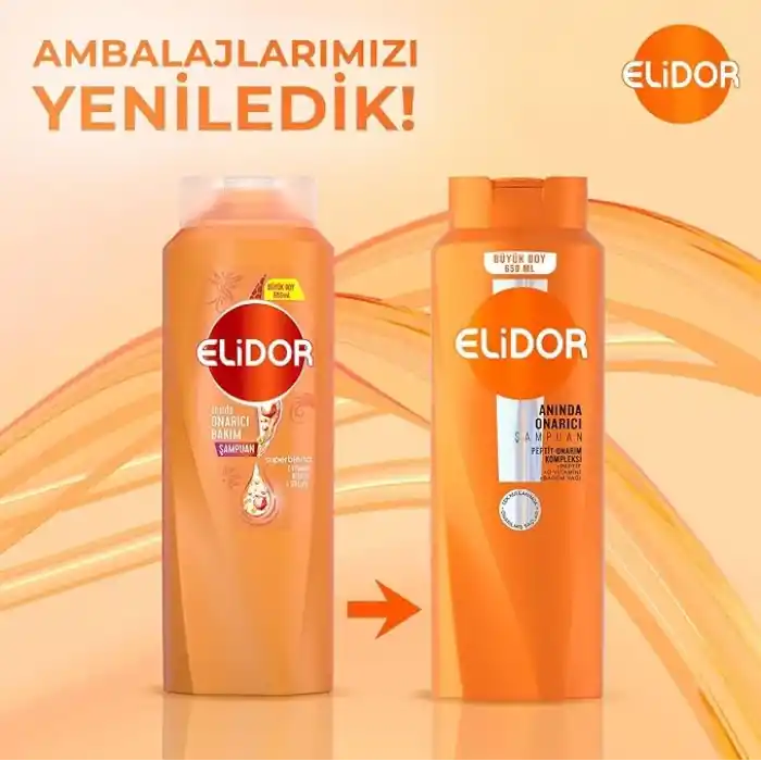 Elidor Saç Bakım Şampuanı, Anında Onarıcı, 650 ml