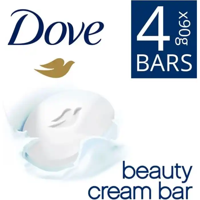 Dove Beauty Cream Bar Katı Güzellik Sabunu Original Nemlendirici Etkili, 4x90 g