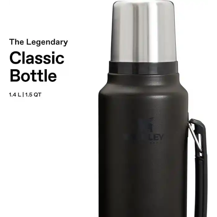 STANLEY Classic Legendary Vakumlu Termos 1.4 Litre - Siyah 2.0 | Paslanmaz Çelik