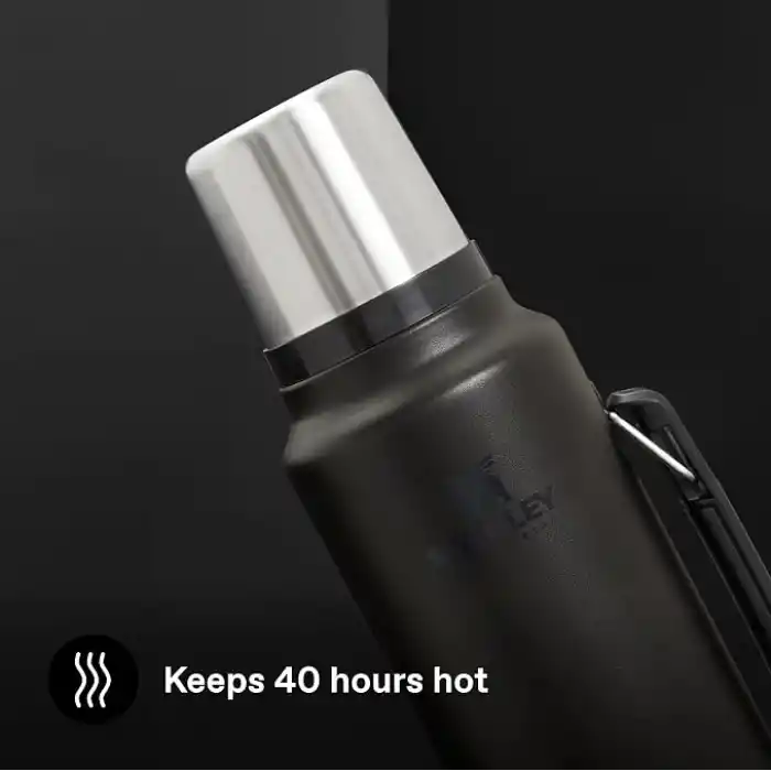 STANLEY Classic Legendary Vakumlu Termos 1.4 Litre - Siyah 2.0 | Paslanmaz Çelik