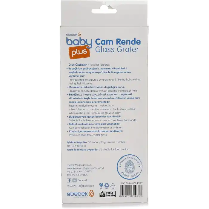 Babyjem Pratik Cam Rende