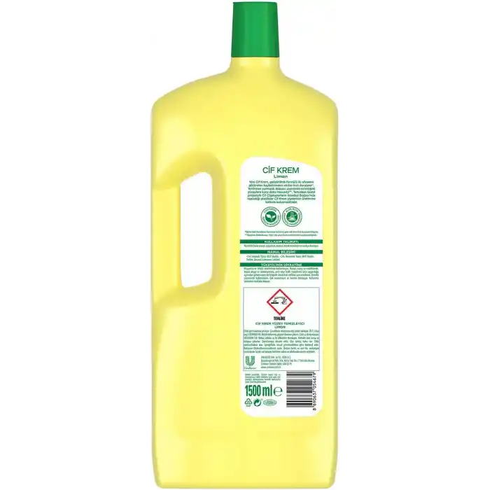 Cif Krem Mucize Yüzey Temizleyici Limon 1500 ml
