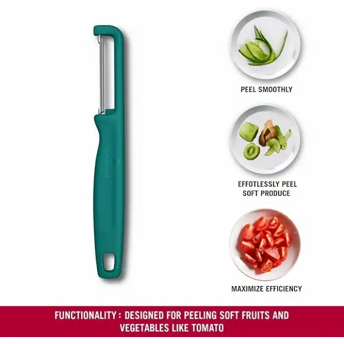 Victorinox 6.0943.4 IOTA Tırtıklı Kenar Çift Taraf Yeşil Soyacak