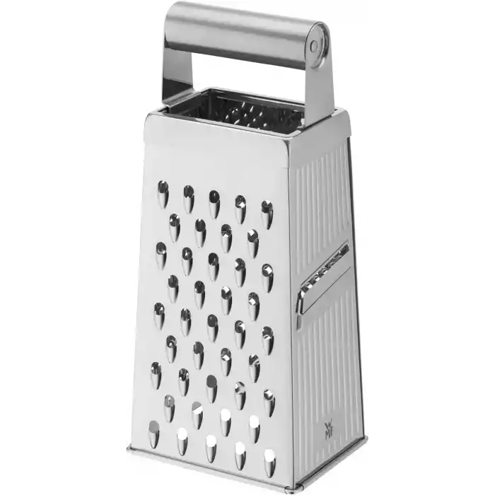 WMF Gourmet 4 Yüzeyli Rende, 8 x 24 cm, Paslanmaz Çelik, Cromargan® Yüksek Kaliteli Paslanmaz Çelik, Patates ve Sebze Rendesi, Bulaşık Makinesinde Yıkanabilir