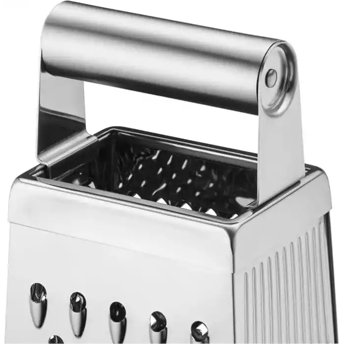 WMF Gourmet 4 Yüzeyli Rende, 8 x 24 cm, Paslanmaz Çelik, Cromargan® Yüksek Kaliteli Paslanmaz Çelik, Patates ve Sebze Rendesi, Bulaşık Makinesinde Yıkanabilir