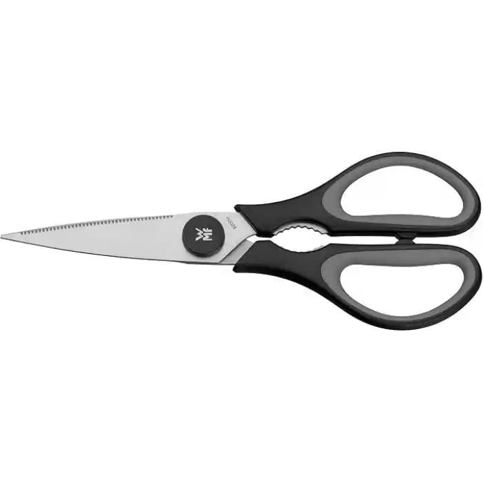 WMF Touch 21 cm Mutfak Makası, Tırtıklı Ağız, Cromargan® Yüksek Kaliteli Paslanmaz Çelik, Yumuşak Tutma Sapı, Siyah