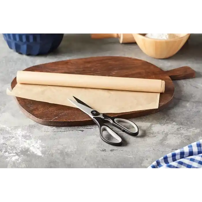 WMF Touch 21 cm Mutfak Makası, Tırtıklı Ağız, Cromargan® Yüksek Kaliteli Paslanmaz Çelik, Yumuşak Tutma Sapı, Siyah