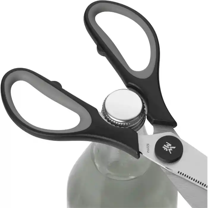 WMF Touch 21 cm Mutfak Makası, Tırtıklı Ağız, Cromargan® Yüksek Kaliteli Paslanmaz Çelik, Yumuşak Tutma Sapı, Siyah
