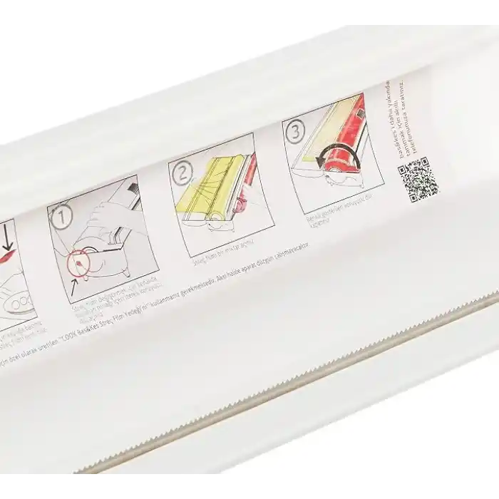 Cook Bas&Kes Streç Film Kesme Aparatı, 30 cm x 30 m, Beyaz