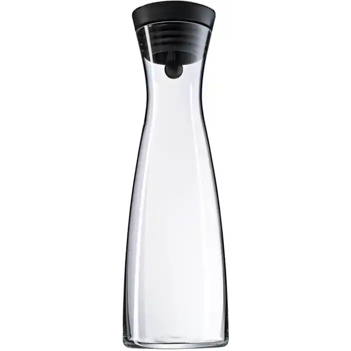 WMF Basic Cam Sürahi, 1,5 L, Silikon Kapaklı, Akıllı Kapak Teknolojisi Cromargan® Paslanmaz Çelik Kapak, Buz ve Meyve Tutucu Süzgeçli