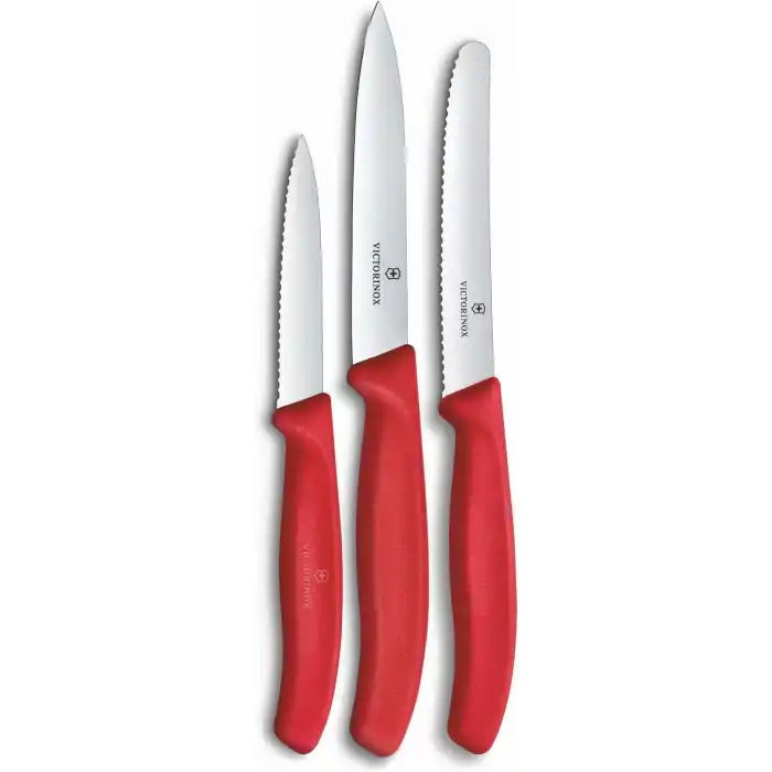 Victorinox 6.7111.34C1 Swiss Classic 3lü Bıçak Set, Kırmızı