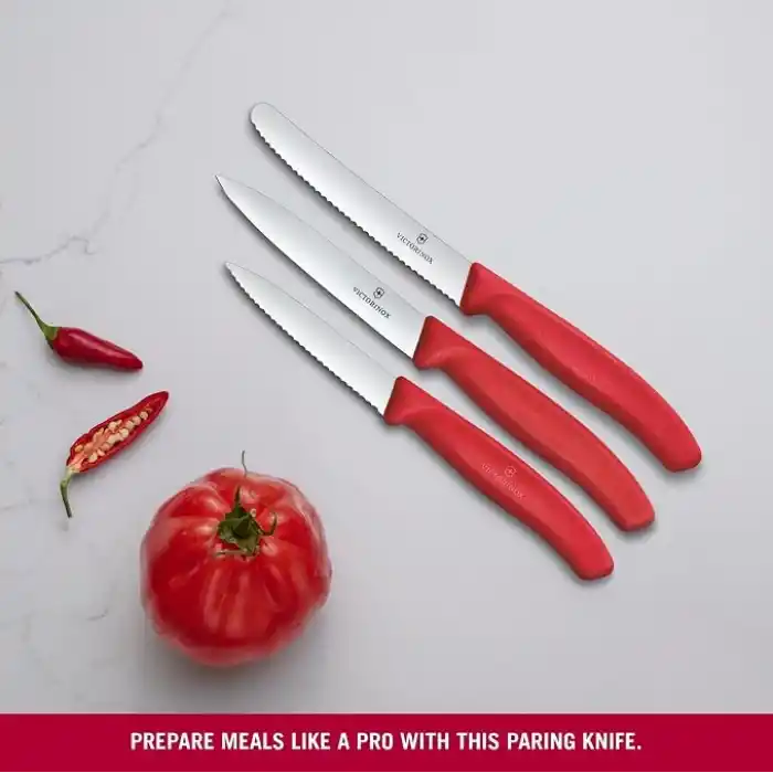 Victorinox 6.7111.34C1 Swiss Classic 3lü Bıçak Set, Kırmızı