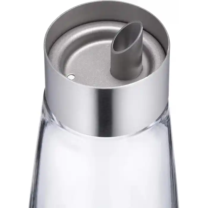WMF De Luxe Yağ ve Sirke Şişesi, 500 ml, Yağ ve Sirke Dökme Şişesi, Cam Gövde, Cromargan® Yüksek Kaliteli Parlak Paslanmaz Çelik, Bulaşık Makinesinde Yıkanabilir
