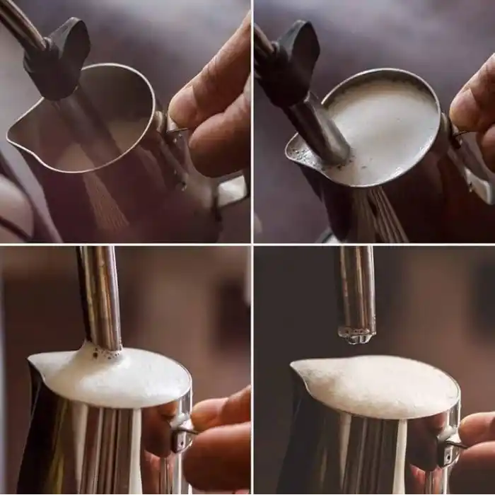 Epinox Paslanmaz Çelik Süt Potu - Kahve Potu - Pitcher Sütlük - Süt Köpürtücü - Köpürtme Kabı - 1000 ml