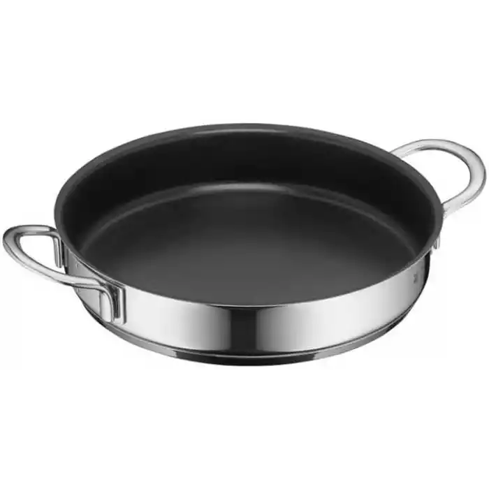 WMF Mini 18 cm Sığ Tencere, Yapışmaz Kaplamalı, Cromargan® Yüksek Kaliteli Parlak Paslanmaz Çelik, İndüksiyon Uyumlu, Üst Üste Saklanabilir, Küçük Porsiyonlar İçin
