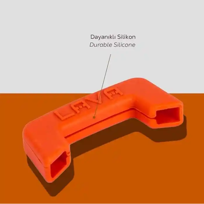 Lava Döküm Silikon Sap, Turuncu