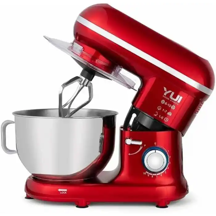 YUI M-108 Easy Chef 1300 W Stand Mikser Kırmızı