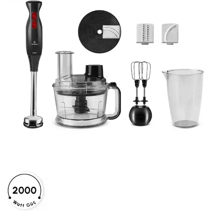 Emsan Pro Multimax 6 in 1 Çok Amaçlı Mutfak Robotu Black