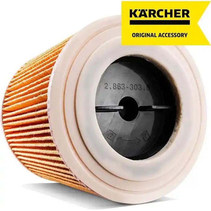 Kärcher Orijinal kartuş filtresi KFI 3310: 1 adet, 1 parça, Kärcher ıslak/kuru elektrikli süpürge ve elektrikli süpürge ile uyumlu, ürün numarası 2.863-303.0
