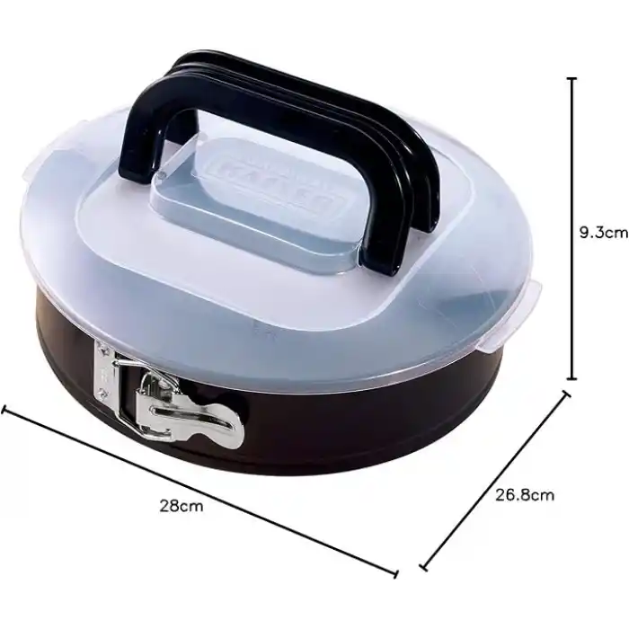 Kaiser Bake & Take Kelepçeli Kapaklı Yuvarlak Kek Kalıbı 26 cm