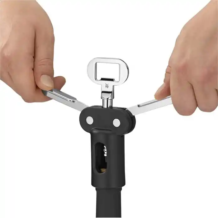WMF Clever&More Tirbuşon, 20 cm, Şarap ve Prosecco Şişe Açacağı, Kapsül Kesicili Şarap Açacağı