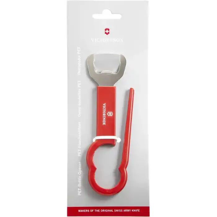 Victorinox PET şişe açacağı, paslanmaz, paslanmaz çelik, kırmızı