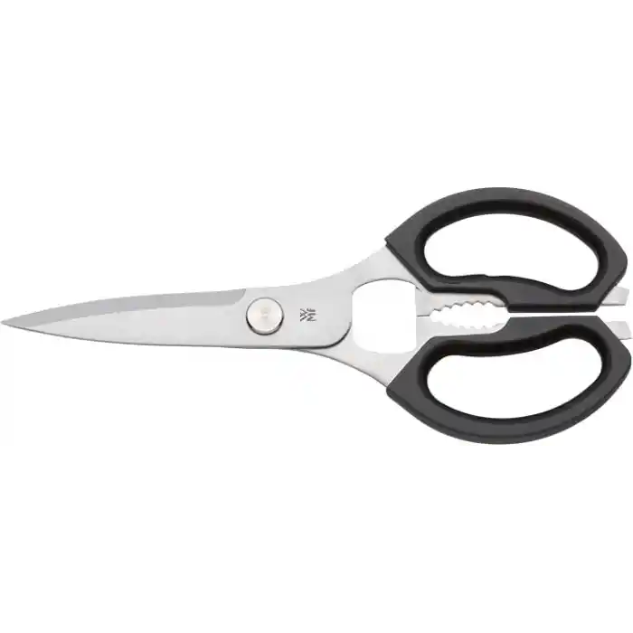 WMF 23 cm Mutfak Makası, Cromargan® Yüksek Kaliteli Paslanmaz Çelik, Plastik Sap, Şişe Açacaklı ve Konserve Kapağı Kaldırıcılı Çok Amaçlı Makas