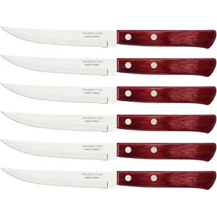 Tramontina Churrasco 21198/715 Biftek-Steak Bıçağı (6lı Blister)
