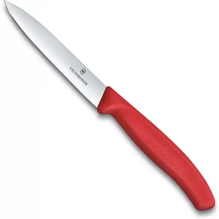 Victorinox 6.7701.C1 Swiss Classic 10cm Düz Soyma Bıçağı, Kırmızı