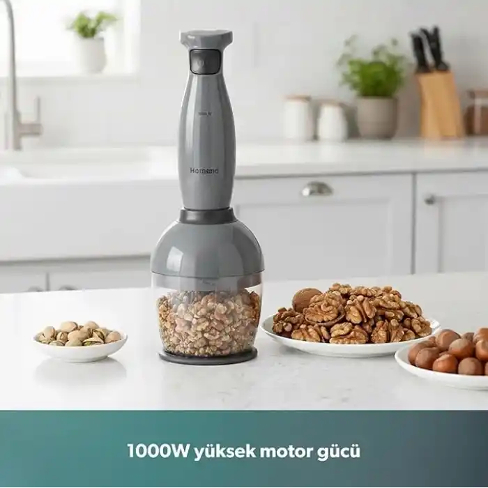 Homend Handmaid 1967H Blender Set Antrasit Siyah