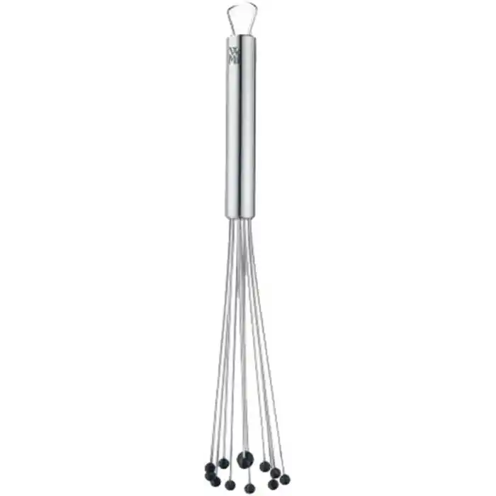 WMF Profi Plus Silikon Toplu Çırpıcı, 27 cm, Cromargan® Yüksek Kaliteli Yarı Mat Paslanmaz Çelik, 200°Cye Kadar Isıya Dayanıklı Silikon, Askı Halkalı, Bulaşık Makinesinde Yıkanabilir