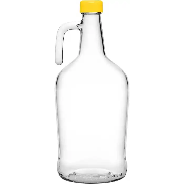 PAŞABAHÇE Galon Şişe 3 Litre, Plastik Kapak, Sarı 2003C Yeşil 2307C