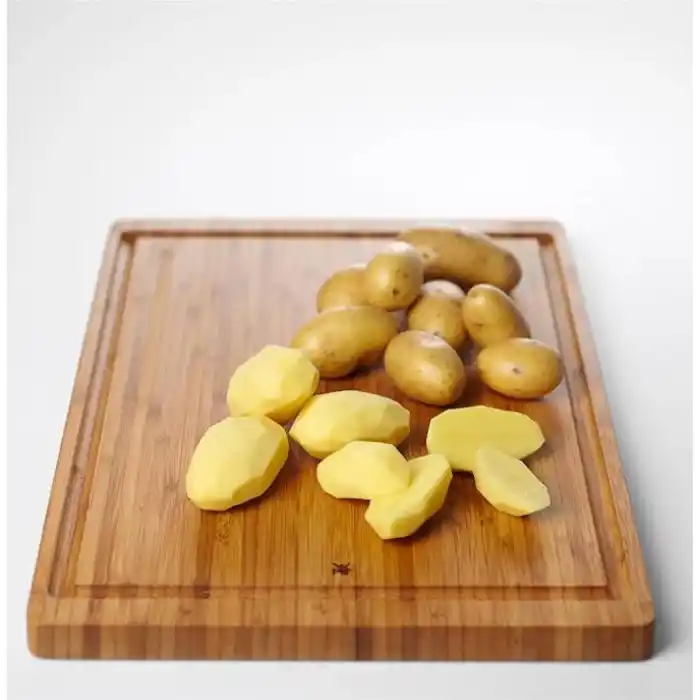WMF Bambu Kesme Tahtası, 45 x 30 x 1,9 cm, Büyük Boy, Meyve Suyu Oluklu, Et ve Sebze Kesme Tahtası, Bıçak Dostu Yüzey