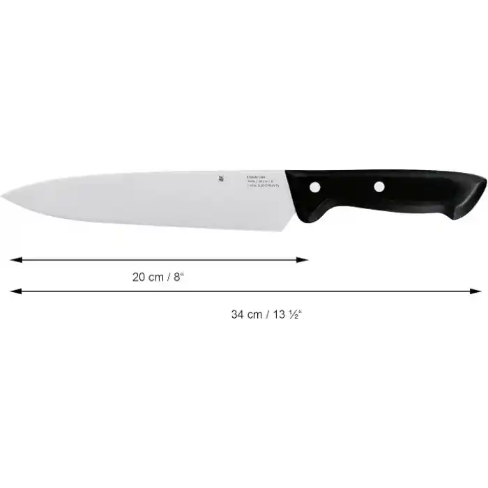 WMF Classic Line Şef Bıçağı, 34 cm, 20 cm Bıçak Ağzı, Özel Bıçak Çeliği, Plastik Sap