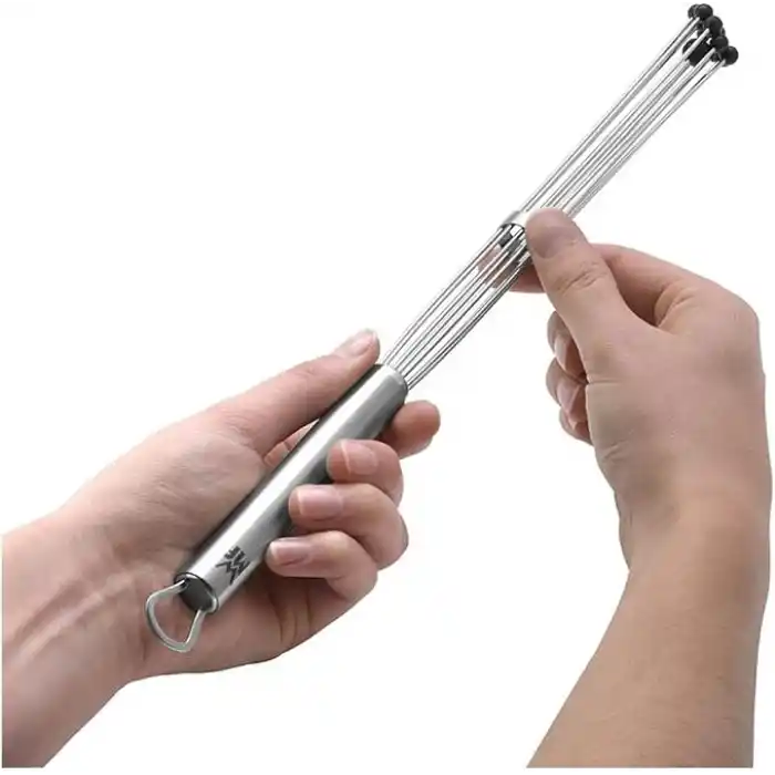 WMF Profi Plus Çırpıcı Halka Aparatı, 32 cm, Silikon Bilyalı Çırpıcı, Cromargan® Yüksek Kaliteli Yarı Mat Paslanmaz Çelik, Isıya Dayanıklı Silikon