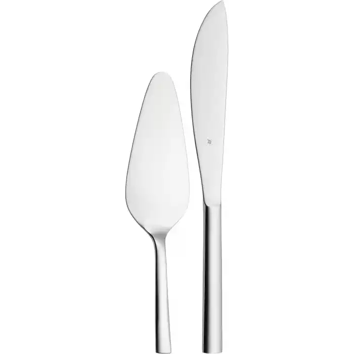 WMF Nuova 2 Parça Pasta Servis Seti, Pasta Bıçağı ve Pasta Spatulası, Cromargan® Yüksek Kaliteli Parlak Paslanmaz Çelik, Bulaşık Makinesinde Yıkanabilir