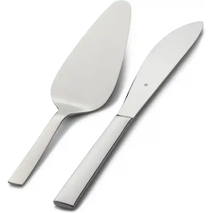 WMF Nuova 2 Parça Pasta Servis Seti, Pasta Bıçağı ve Pasta Spatulası, Cromargan® Yüksek Kaliteli Parlak Paslanmaz Çelik, Bulaşık Makinesinde Yıkanabilir