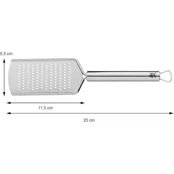 WMF Profi Plus İnce Rende, 25 cm, Parmesan ve Limon Rendesi, Cromargan® Yüksek Kaliteli Paslanmaz Çelik, Bulaşık Makinesinde Yıkanabilir