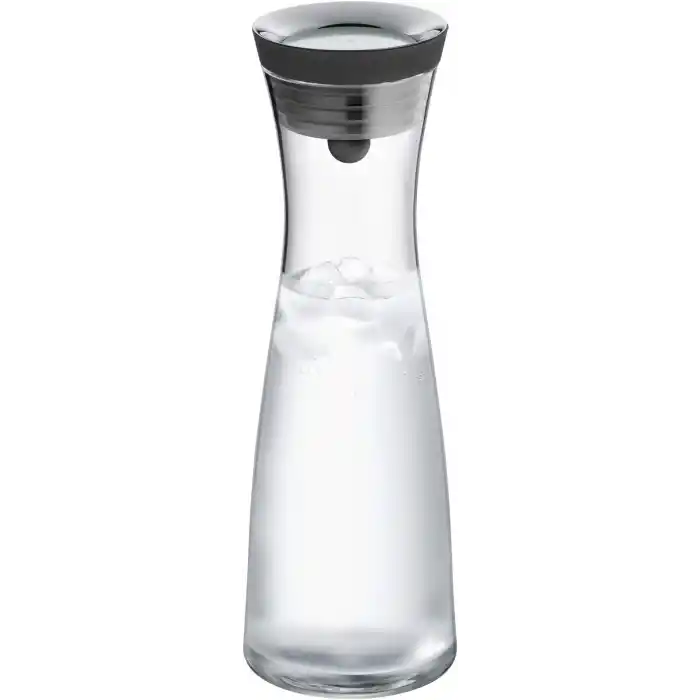 WMF Basic Cam Sürahi, 1 L, Silikon Kapaklı, CloseUp® Kapak Sistemli, Cam Su Sürahisi