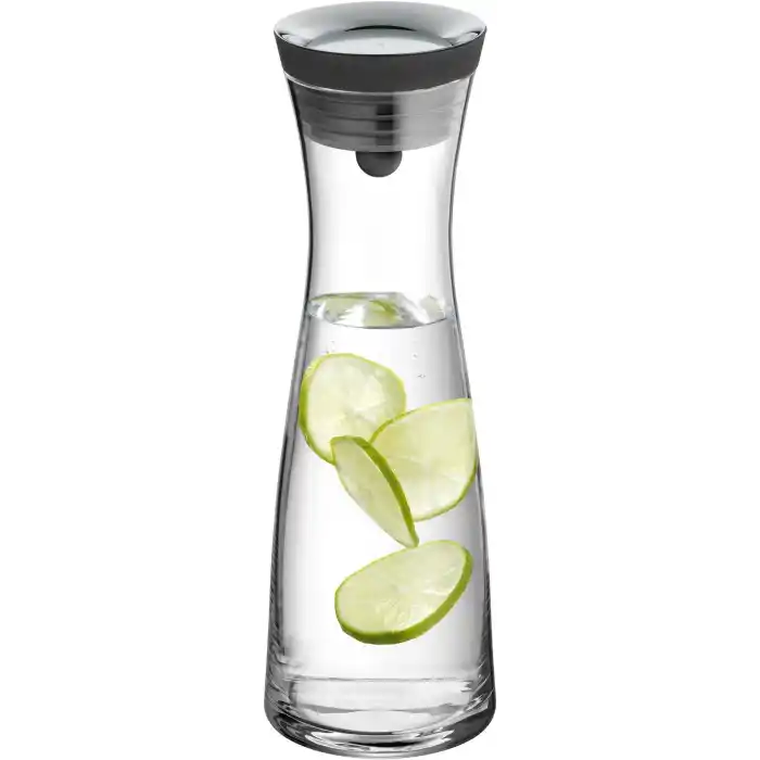 WMF Basic Cam Sürahi, 1 L, Silikon Kapaklı, CloseUp® Kapak Sistemli, Cam Su Sürahisi