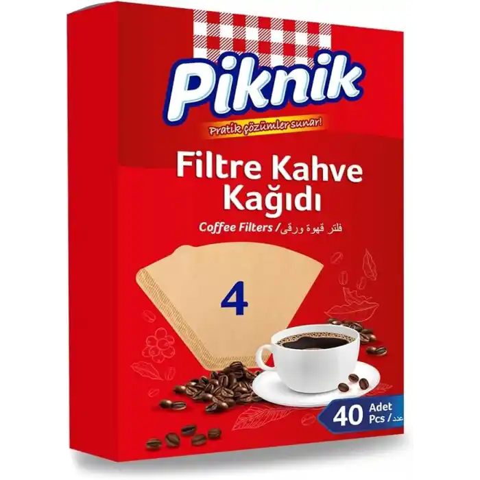 Piknik Kahve Filtre Kağidi 40li No:4
