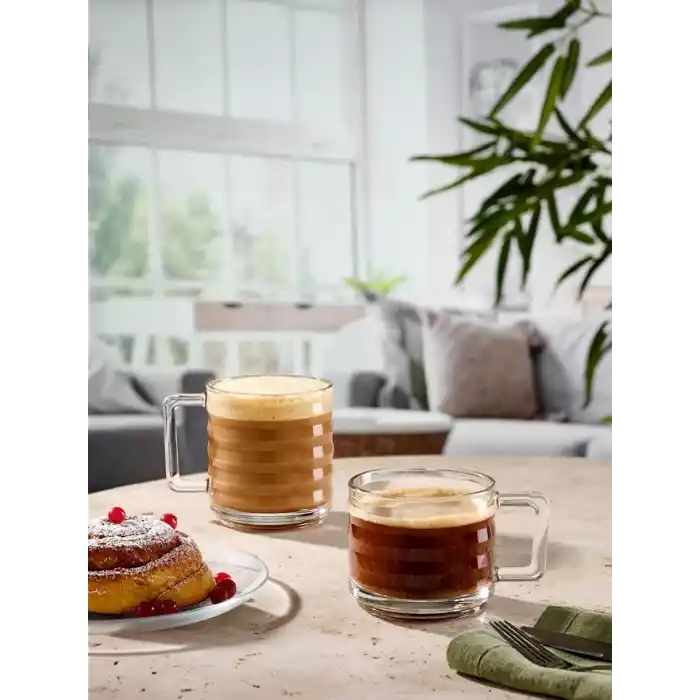 Paşabahçe BRICKS FİNCAN/KUPA 320 CC T DAMLA LOGO (K) 2 OFSET PENCERELİ KUTU 24 Paşabahçe PAŞABAHCE