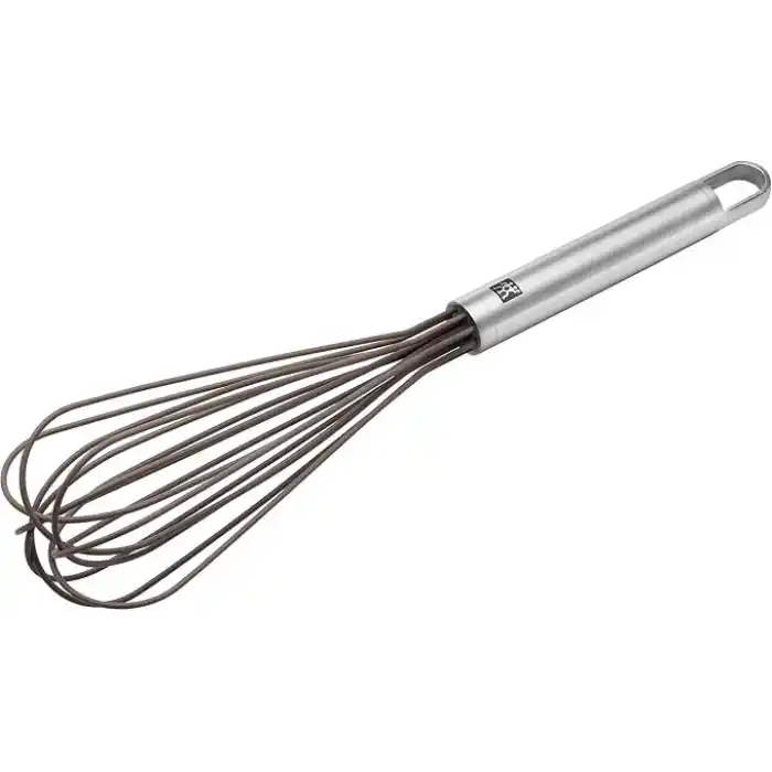 ZWILLING Pro çırpma teli, uzunluk: 28 cm, paslanmaz çelik ve gıda maddelerine uygun silikon, ergonomik şekilli sap, gümüş
