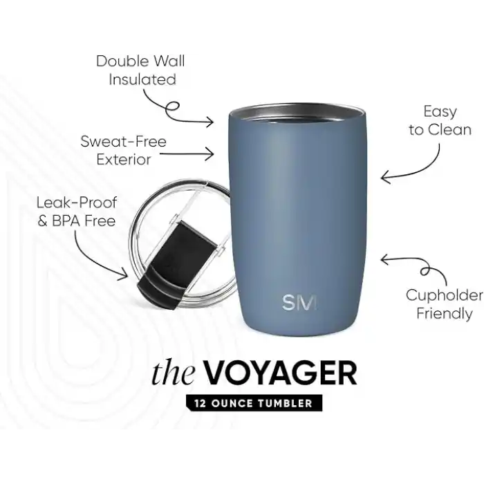 Simple Modern Voyager Tumbler Flip Lid 0,35 L - Blue Dune